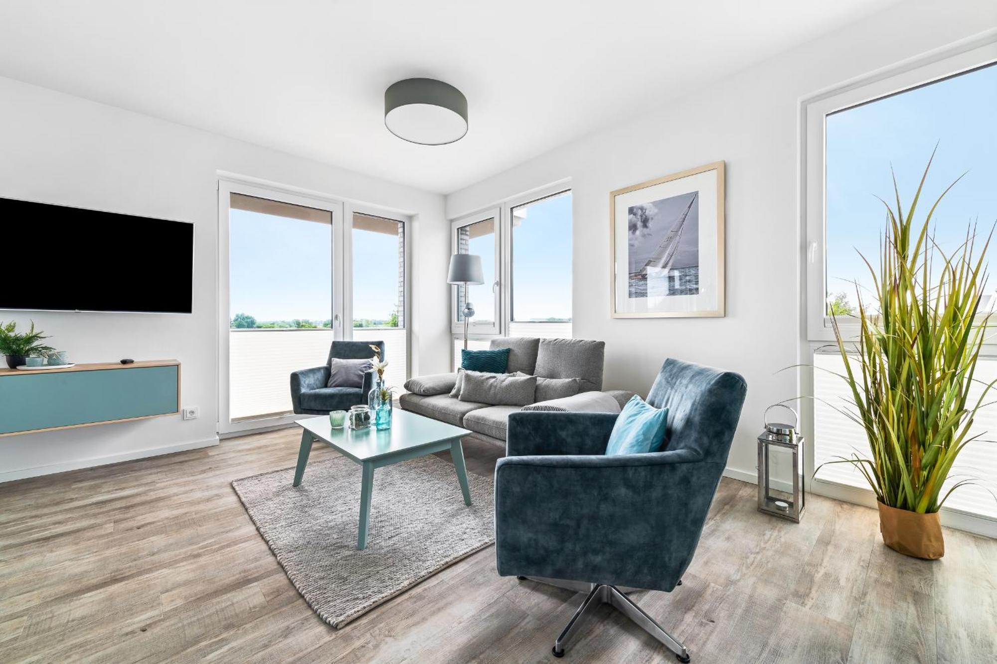Beachterraceone - Eg, Meerblick, Terrasse, Kamin, Sauna Olpenitz Bagian luar foto