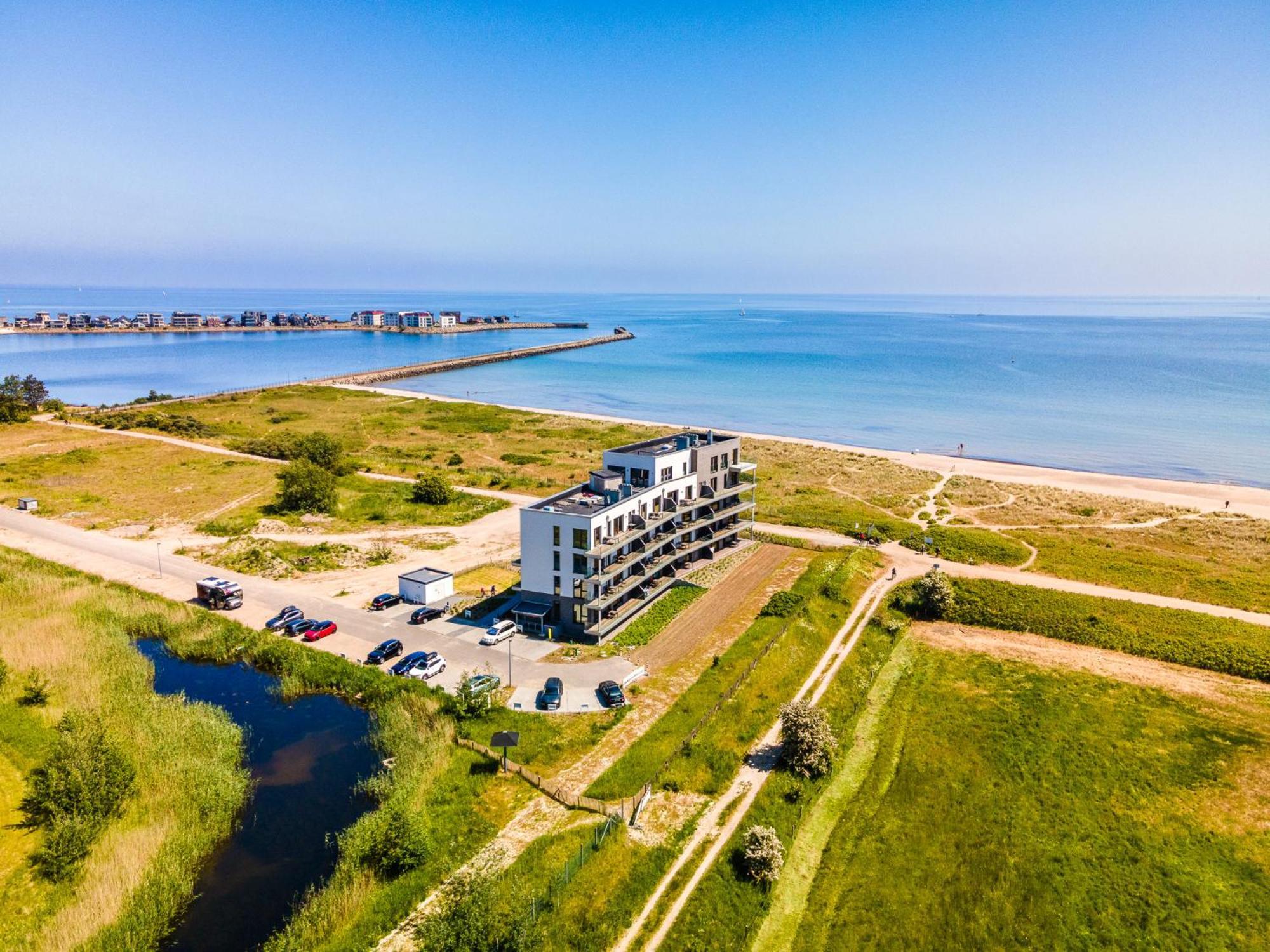 Beachterraceone - Eg, Meerblick, Terrasse, Kamin, Sauna Olpenitz Bagian luar foto