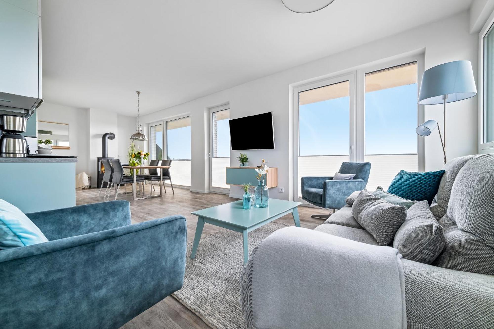 Beachterraceone - Eg, Meerblick, Terrasse, Kamin, Sauna Olpenitz Bagian luar foto
